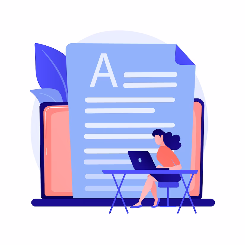 werbetexten-social-media-post-content-marketing-internetwerbung-zeichentrickfigur-die-text-fuer-werbung-schreibt-illustration-des-werbestrategiekonzepts_335657-2066